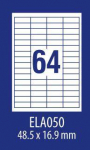 Avery Zweckform LABEL. ZF ECONOMY 48,5X16,9MM 050 100ARK E100 ELA050 ETIKETĖ - ELA050