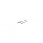 USB laidas MicroConnect USB-A - mikroUSB 3 m Balta (USBMICRO3G)