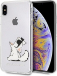 Apple iPhone XS Max Karl Lagerfeld dėklas Choupette Fun (KLHCI65CFNRC) skaidrus