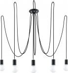 Lubinis &scaron;viestuvas Sollux Pakabinamas &scaron;viestuvas EDISON 5 juodas