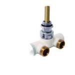 Rank&scaron;luosčių džiovintuvo pajungimo mazgas HERZ VUA-50 DELUXE, Apatinis kampinis pajungimas, be apvado, balta spalva