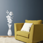 Veidrodinė dekoracija "Gėlių puok&scaron;tė. Orchidėjos"