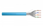 Assmann Electronic DIGITUS Montavimo kabelis kat.6A U/FTP Dca vientisas laidas AWG 23/1 LSOH 50m mėlynas folija