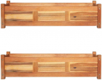Auk&scaron;ti sodo loveliai, 2vnt., 100x30x25cm, akacijos mediena