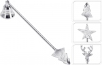 Mondex Nežinomas Žvakių gesiklis, A54030920, 29 cm, metalas, sidabro