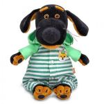 Budi Basa Pliu&scaron;inis žaislas &Scaron;uniukas Vaksonas Baby kombinezonu su kačiuku 19cm, VB-018, Budibasa, VB-018