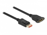 Delock DisplayPort prailginimo laidas montavimui 8K 60 Hz 3 m