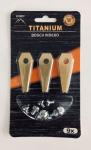 Titaninių peiliukų rinkinys (9 vnt.) Bosch robotui žoliapjovei