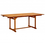 Sodo valgomojo stalas, (150&ndash;200)x100x75cm, akacijos masyvas