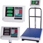 Virtuvinės svarstyklės Elektroninės platforminės svarstyklės su atrama, 300 kg, 40x50 cm