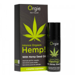 Orgie Intense Orgasm Hemp Stimuliuojantis gelis su kanapių sėklų aliejumi (15 ml)