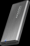 AXAGON EEM2-SG2 USB-C 3.2 Gen 2 &ndash; M.2 NVMe / SATA SSD 30&ndash;80 mm ALU dėžutė