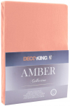 Paklodė DecoKing Amber 180-200x200+30 cm, spalva: persikinė