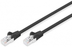 Digitus Pačkabel, CAT6, RJ45 St / St, 10.0m, S- FTP, AWG 27 / 7, LSZH, sw