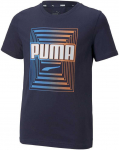 Puma Mar&scaron;kinėliai Paaugliams Alpha Graphic Tee Mėlyna 847292 06