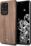 Mercedes Benz Samsung Galaxy S20 Ultra Mercedes dėklas Wood Line Walnut (MEHCS69VWOLB) rudos spalvos