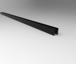 Pakabinamas &scaron;viestuvas Magnetinis bėgelis pavir&scaron;inis / pakabinamas juodas SM 2000mm