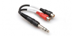 Hosa - Kabelis Breakout TRS 6.35mm - 2 x RCA lizdas