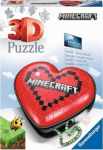Ravensburger 3D Dėlionė 60 vnt. - &Scaron;irdelės formos dėžutė - Minecraft