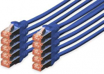 Digitus Patchcord CAT6, S-FTP, 0.5m, mėlyna, 10 vnt (DK-1644-005-B-10)