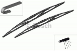 Valytuvų komplektas Bosch Twin Spoiler 657S, 650/650 mm