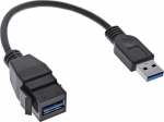 USB adapteris InLine USB - USB Juodas (76206C)