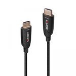 HDMI Laidas - LINDY &Scaron;viesolaidinis Hibridinis HDMI Laidas, 8K60, 48Gbps, 40 m, Juodas