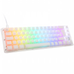 Ducky One 3 Aura Baltas SF Klaviatūra žaidimams, RGB LED - MX-Raudona