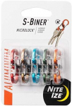 NITE-IZE karabinai S-Biner MicroLock (5vnt) Daugiaspalviai