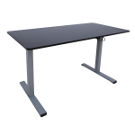 Home4You Desk ERGO OPTIMAL with 1 motor 120x60cm, juodas/pilkas