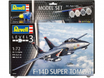 Revell - F-14D Super Tomcat dovanų komplektas, 1/72, 63960