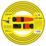 Cellfast Purk&scaron;tuvų komplektas 4YELLOW 1/2" 15 m