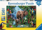 Ravensburger Dėlionė 150 vnt. - Drambliai džiunglėse