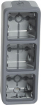 Legrand PLEXO55 Trivietis vertikalus pleistras pilka (069679)