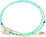 Extralink LC/UPC-SC/UPC | Daugiamodis, OM3, dvipusis, 3mm, 1m