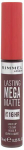 Rimmel London Lasting Mega Matte Skysti lūpų dažai moterims, 7,4 ml