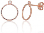 Sidabriniai auskarai &ndash;pusetai - 0.8 g. - 13 mm.