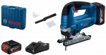 Akumuliatorinis siaurapjūklis Bosch GST 185-LI; 18 V; 2x4,0 Ah akum.