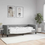 Lova Sofa, &scaron;viesiai pilkos spalvos, 90x190cm, audinys