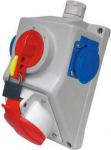 Elektromet Montavimo rinkinys su 4P lizdu 1x 2P + Z L-0-P 16A IP54 C16-48.1 (971613)