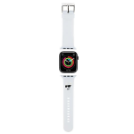 Apyrankė Apple Watch 4 / 5 / 6 / 7 / 8 / SE (38 / 40 / 41 MM) Karl Lagerfeld 3D Rubber Choupette Head (KLAWMSLCNH) baltos spalvos