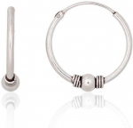 Sidabriniai auskarai &ndash;žiedai - 1.6 g. - 20 mm.