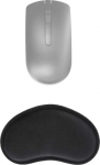 Oem Ergonomic wrist pad 130 x 78 x 25 mm juodas