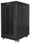 LANBERG FF01-8022-23BL laisvai pastatomas stovas 19 colių savaime surenkamas plok&scaron;čias paketas 22U/800x1000mm juodas tinklinės durys LCD