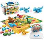 &bdquo;Woopie Construction Set 2in1&ldquo; stalo žaidimų dinozaurai + kubas 46 EL.