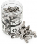 Spacetronik F lizdas / Kampinis TV lizdas TV-IECF0190 Dėžutė 50 vnt