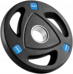 Gumuotų ketaus svarelių rinkinys 4x2.5kg, olimpinis atidarymas 51mm, REBEL ACTIVE