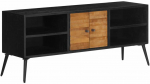 TV staliukas TV spintelė, 112x31x45cm, perdirbtos tikmedžio medienos masyvas