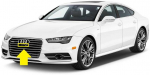 VAG "Audi" priekinės kameros laikiklio rėmo dangtelis juodas blizgus originalus 4G0853140FT94