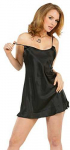 Cottelli Satin Chemise Juodas XL